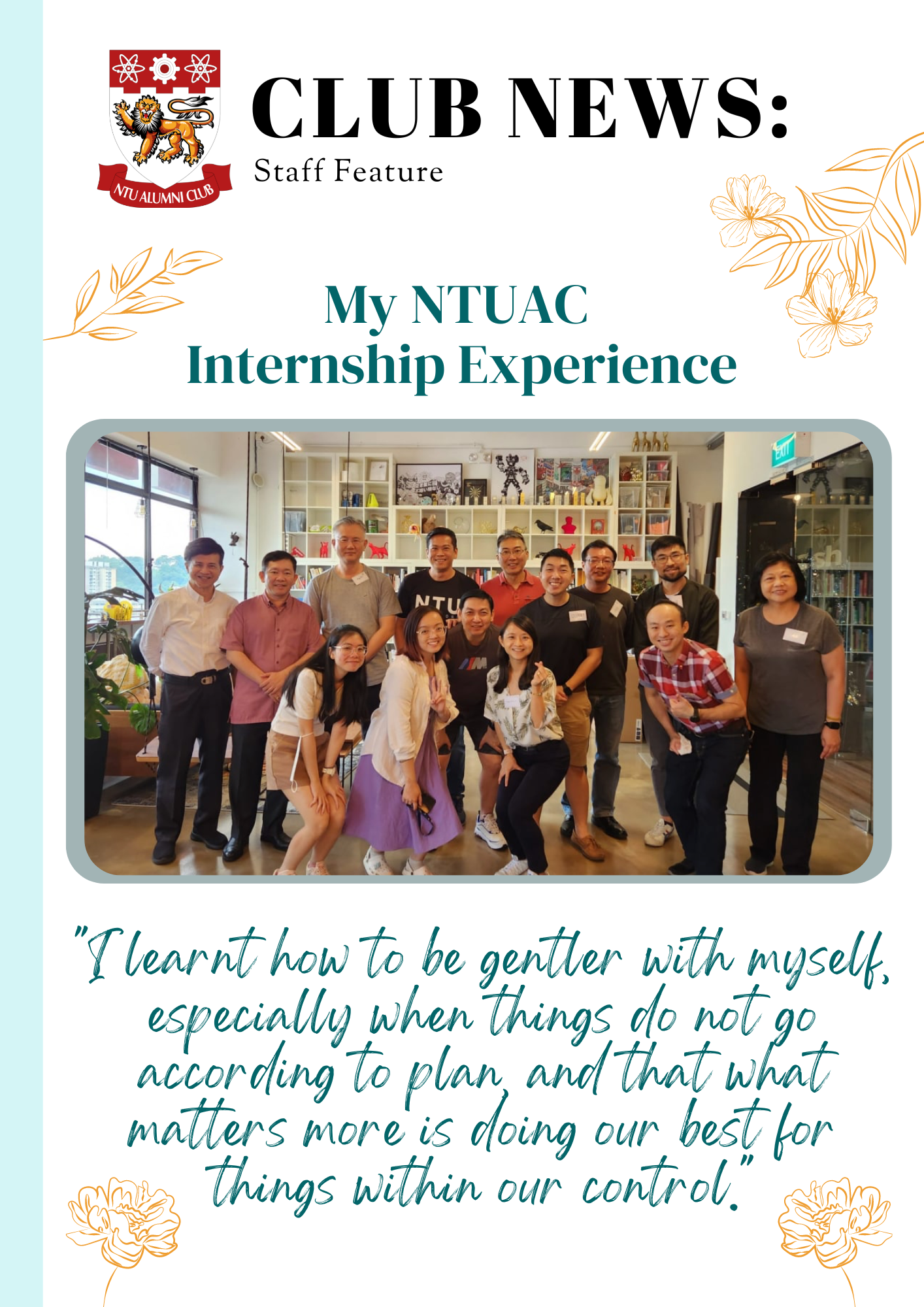 My NTUAC Internship Experience: Quek Min Yi