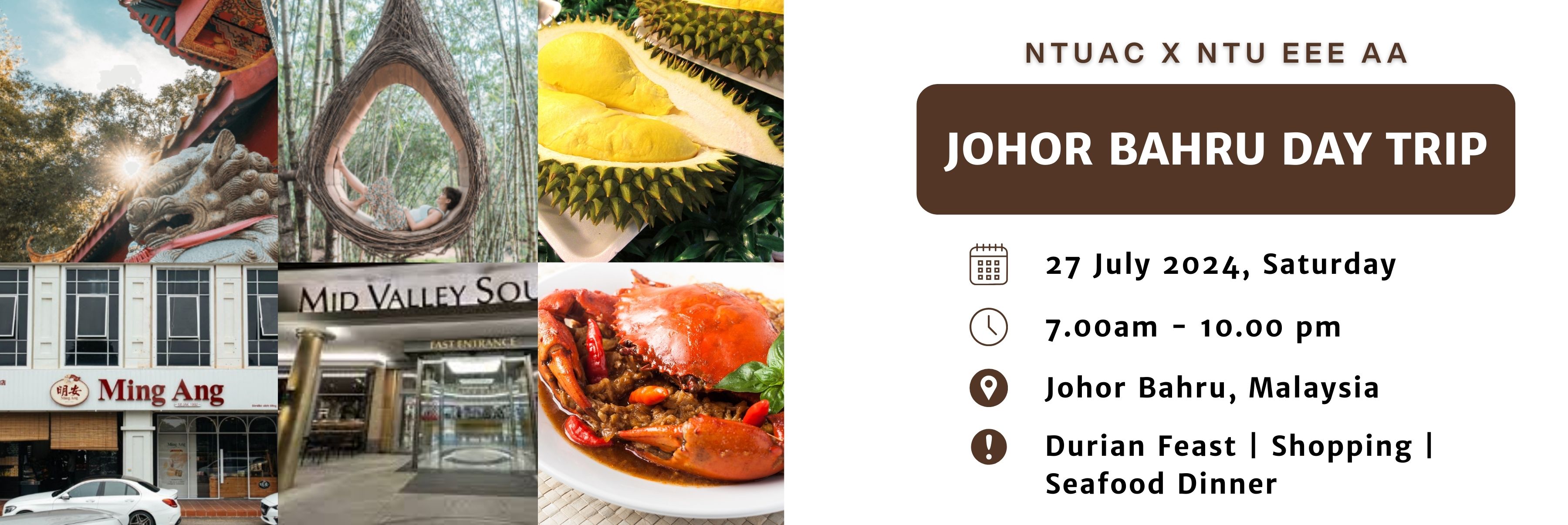 JB Durian Trip Website Banner