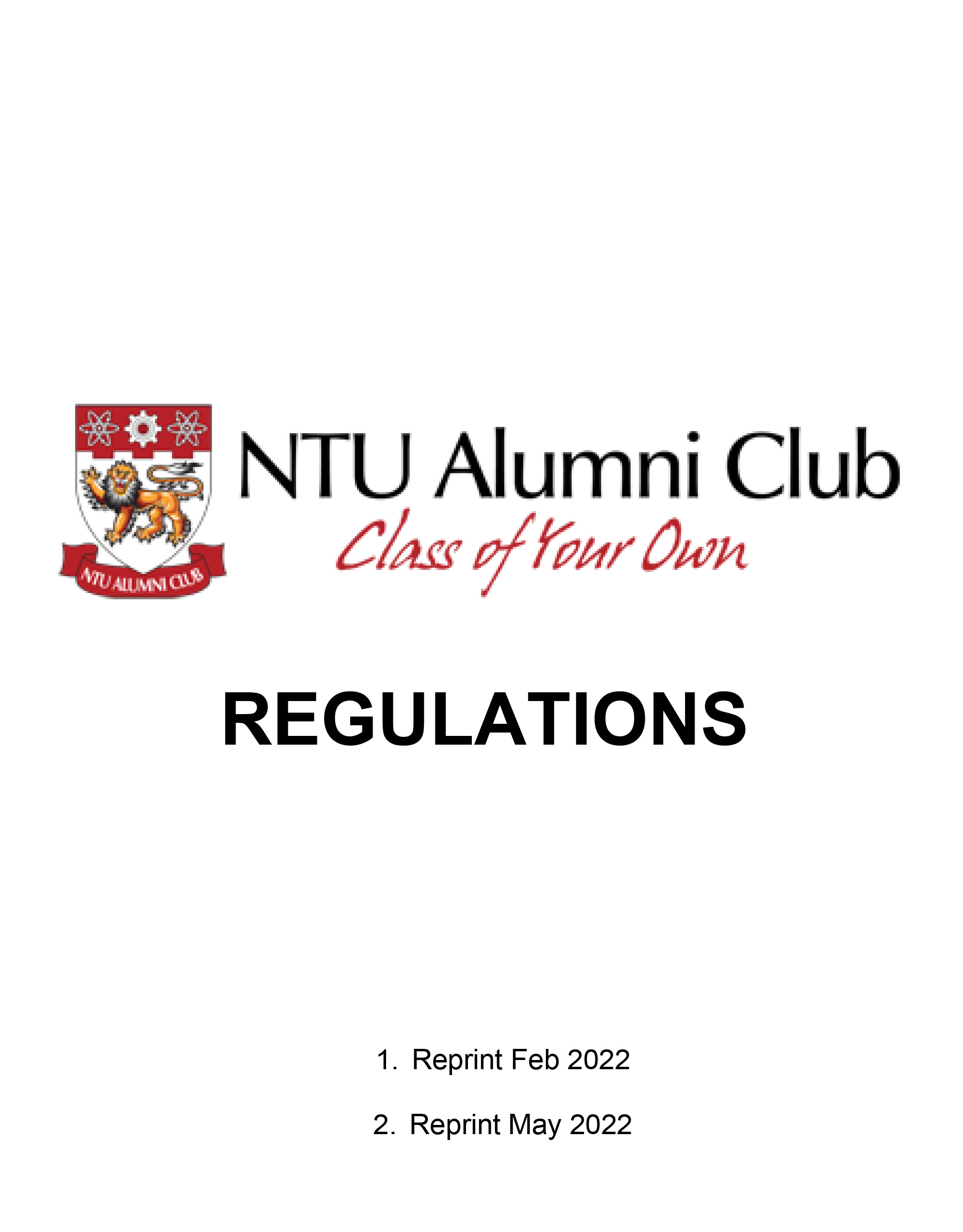NTUAC Regulations Final May 2022 1