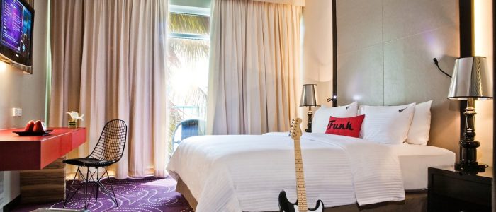 hard rock themed room